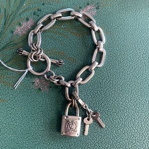 Lock and key charm bracelet by Juicy Couture